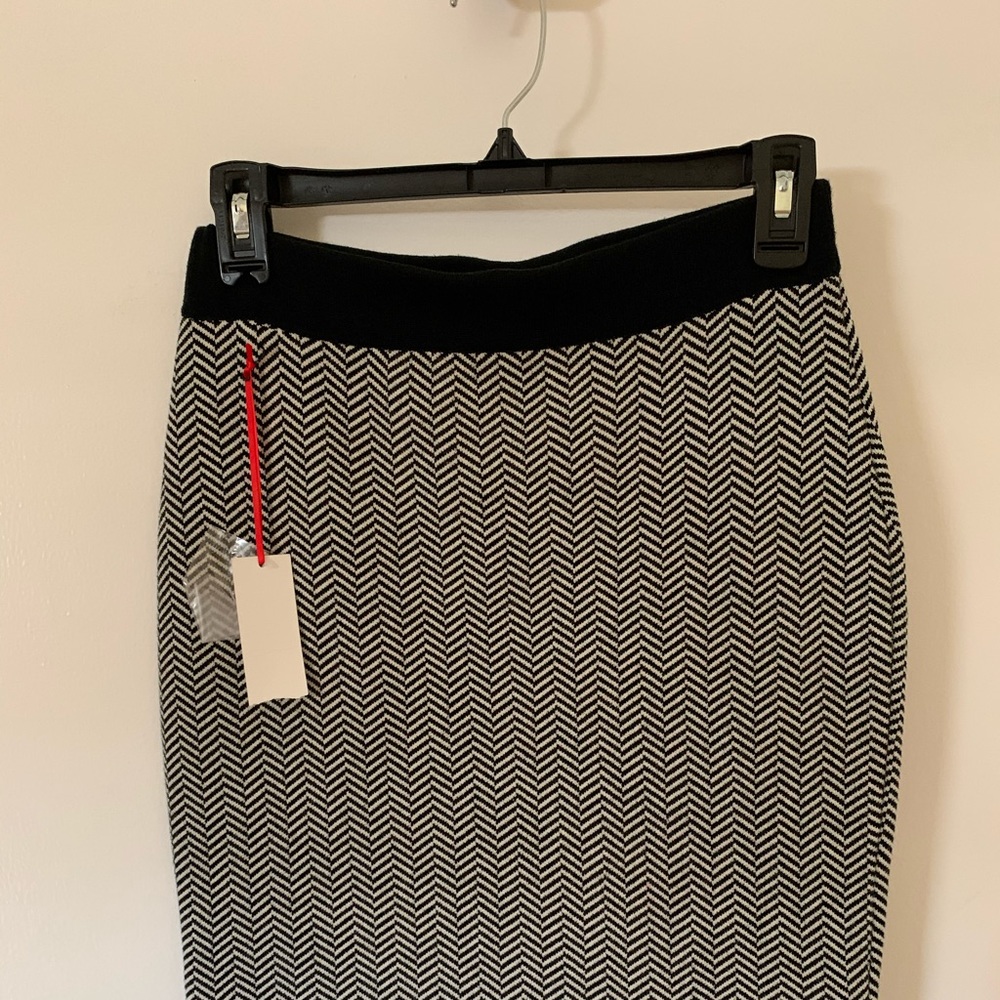 XX stretch pencil skirt, blk/why